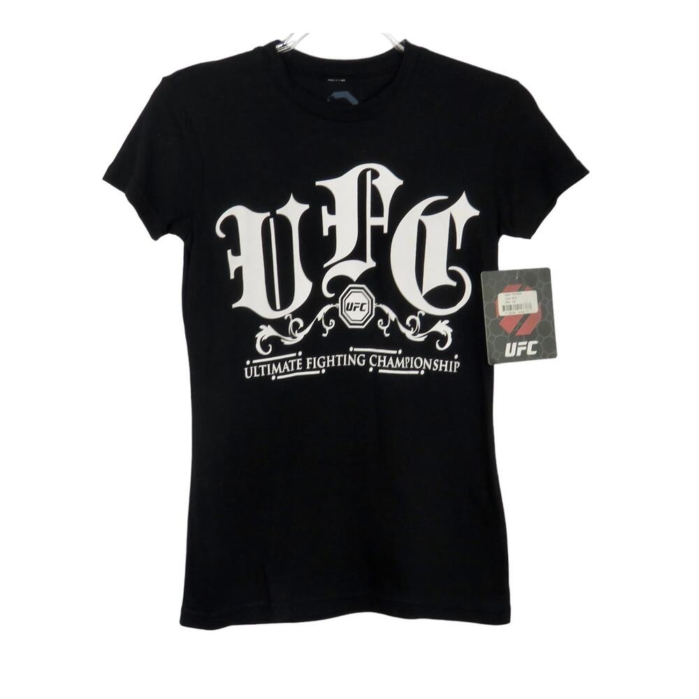UFC Women's Black Crewneck Official T-Shirt Small